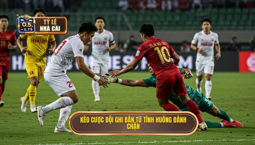 Kèo cược đội ghi bàn từ tình huống đánh chặn