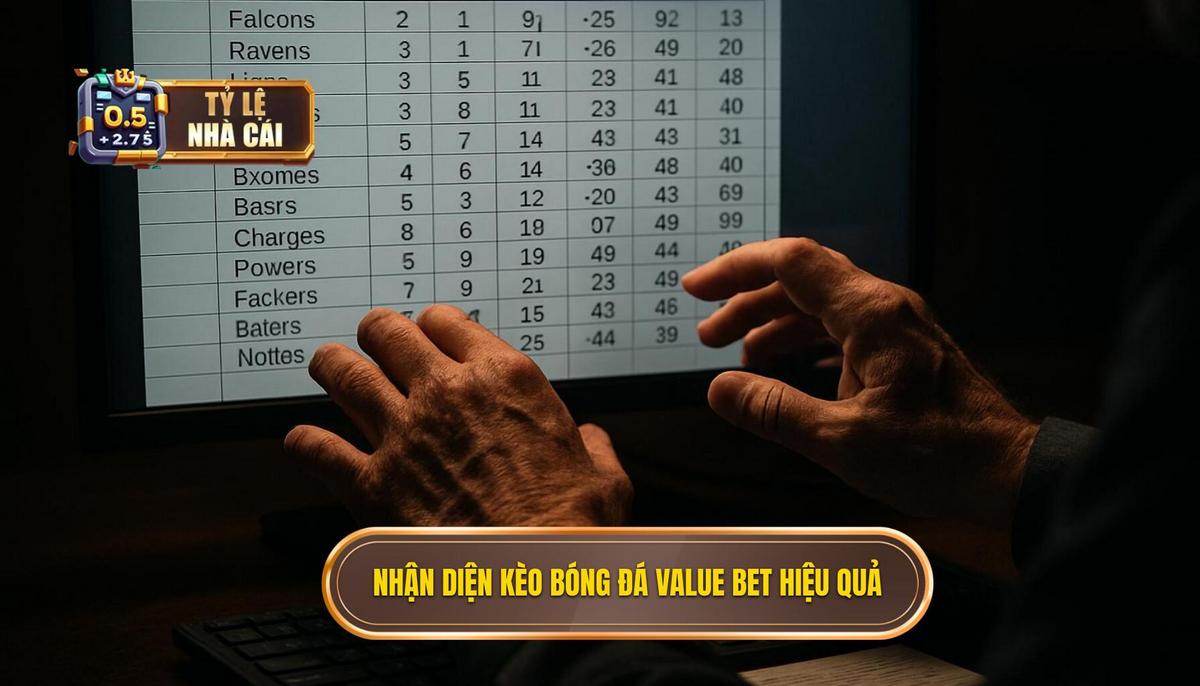 Cách nhận diện và tìm kiếm kèo bóng đá value bet hiệu quả