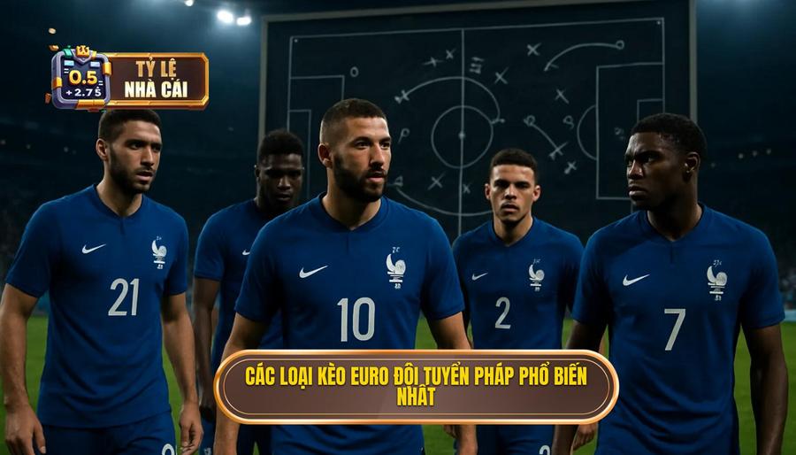 2. Các loại kèo Euro đội tuyển Pháp phổ biến nhất