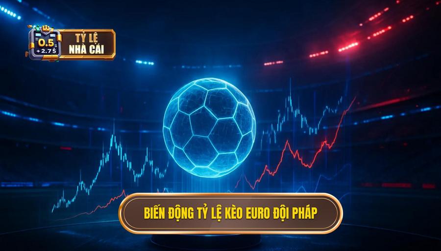 3. Biến động tỷ lệ kèo Euro đội Pháp