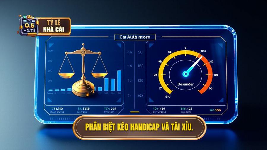 1. Phân biệt kèo Handicap và Tài Xỉu.
