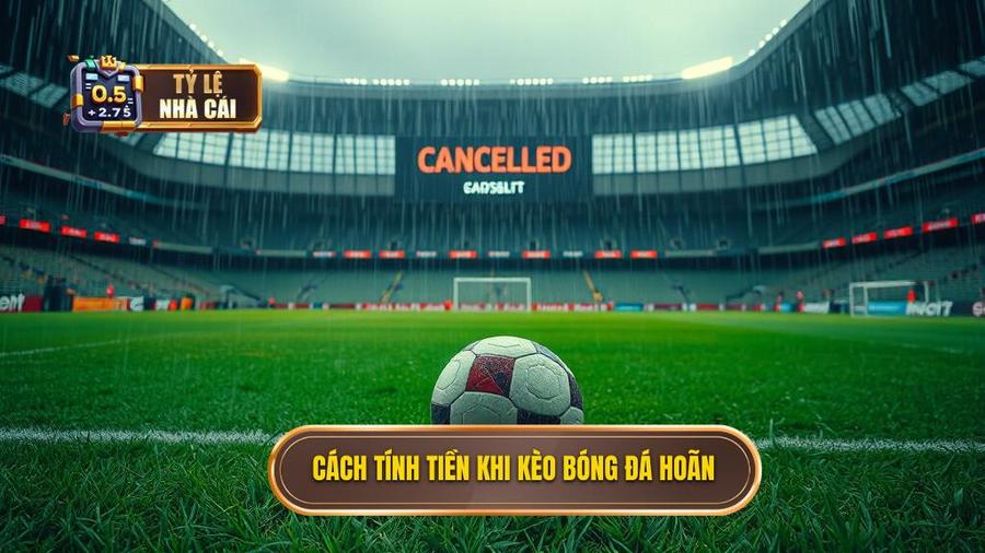 2. Cách tính tiền khi kèo bóng đá hoãn