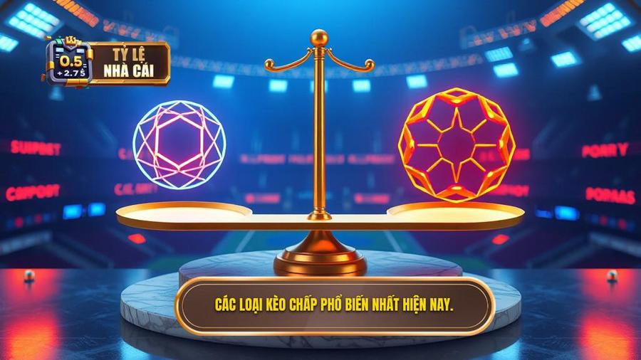 Các loại tỷ lệ kèo chấp phổ biến nhất hiện nay